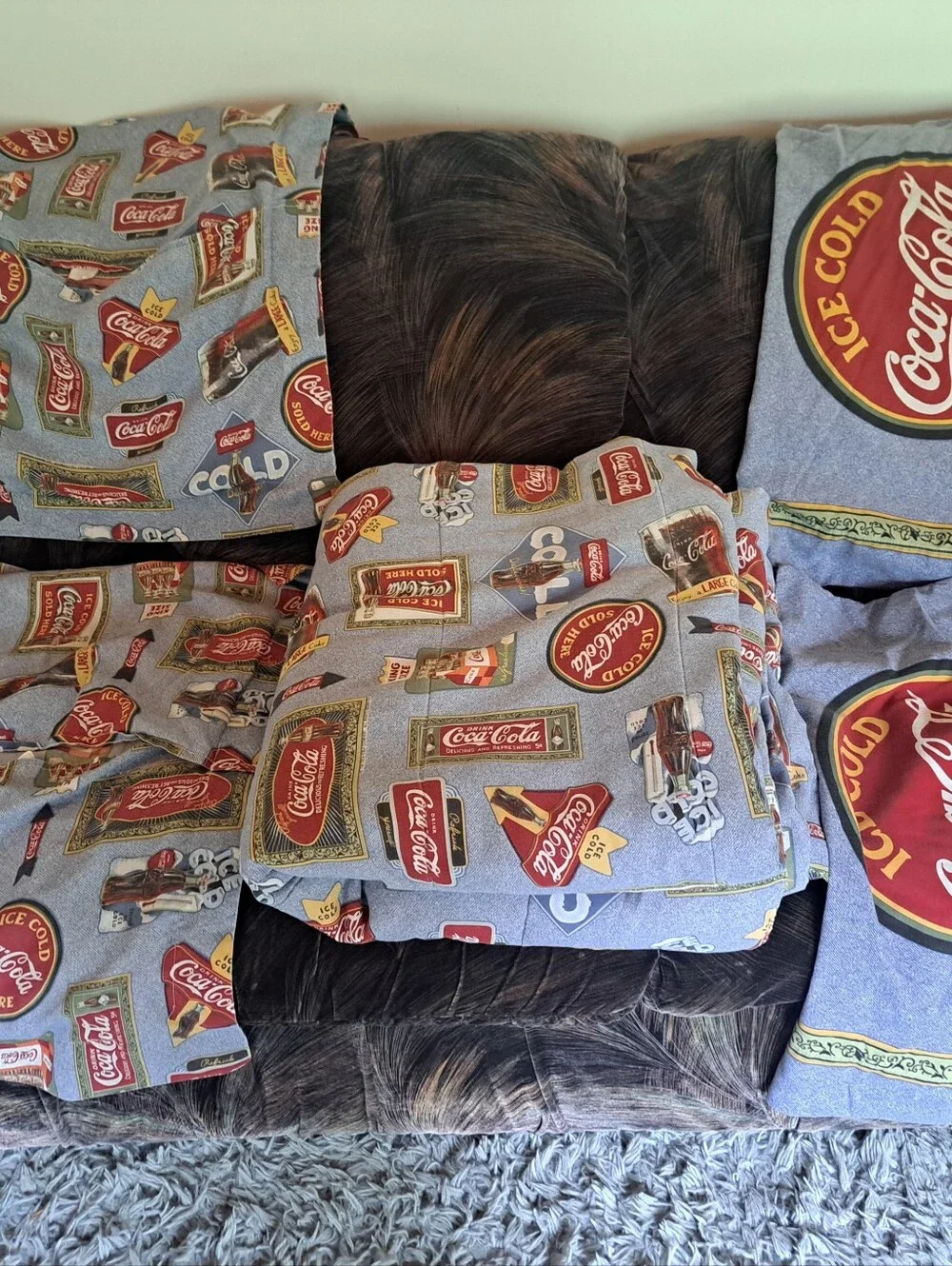 Coca Cola Comforter And Pillow Cases